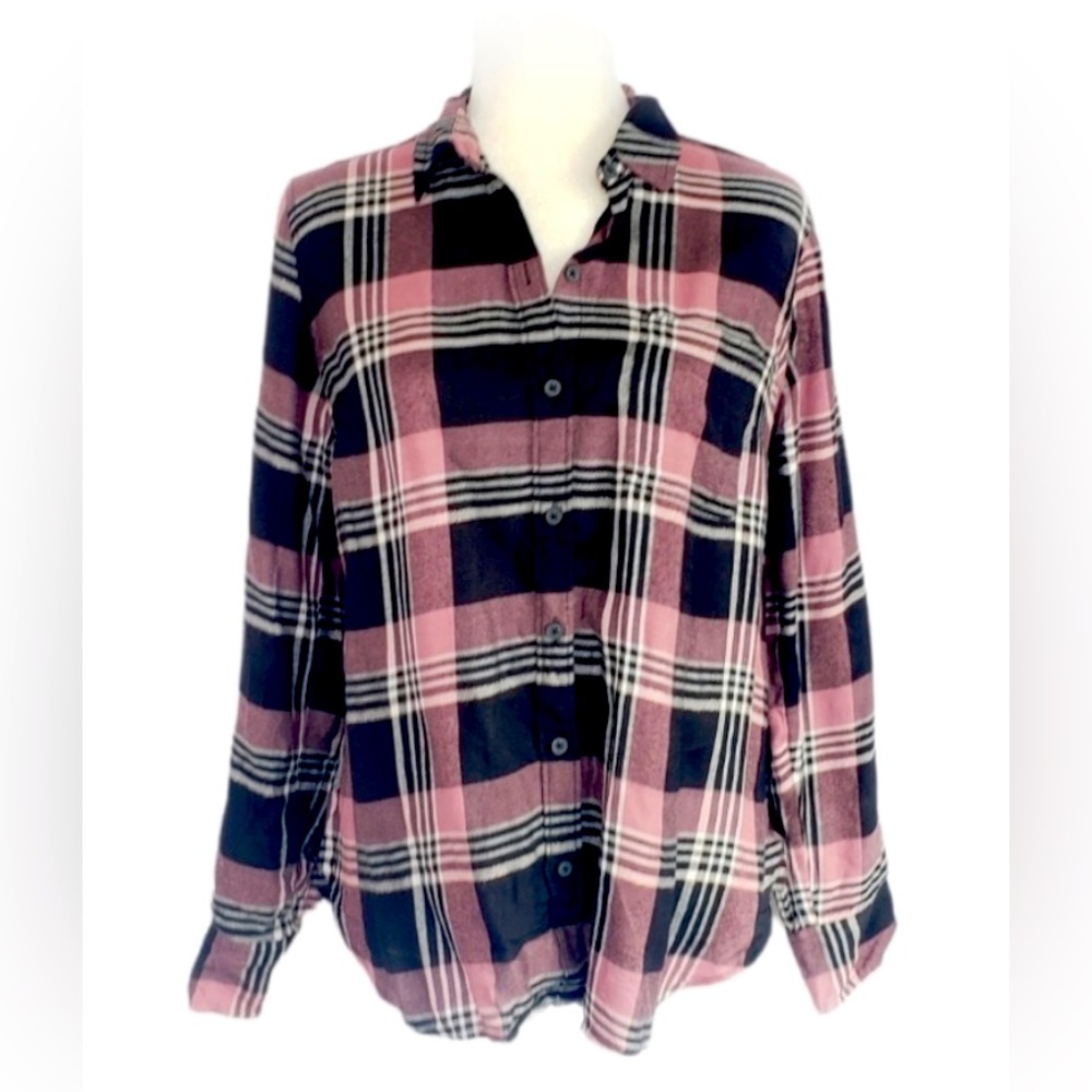 This really awesome luck brand flannel it has extra detail on the back